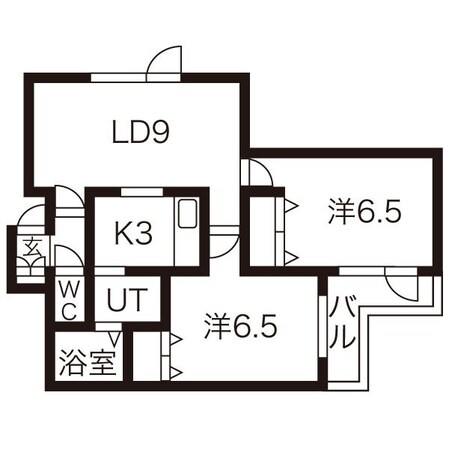 バティール宮の沢の物件間取画像